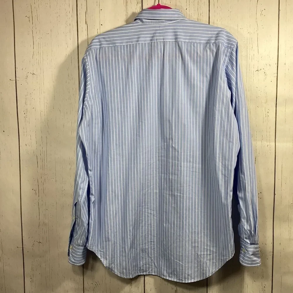 Polo By Ralph Lauren Mens Striped Long Sleeve Button Down Shirt Nautical Preppy